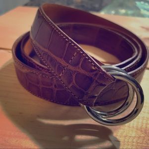 Ralph Lauren Men’s Alligator ORing Belt